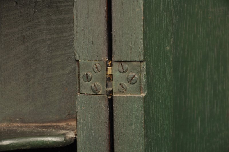 Early 18th Century Oak Bow Fronted Corner Cupboard