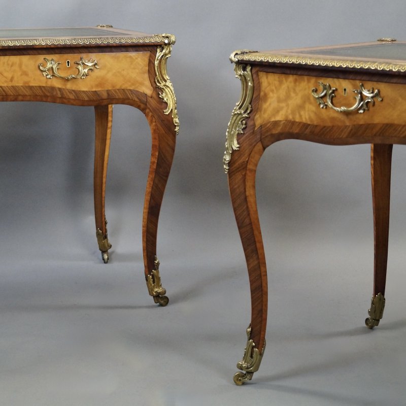 A Very Rare Pair Of Bureau Plat