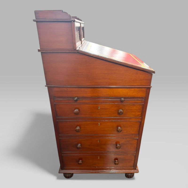 Antique Mahogany Davenport Desk By Gillows Of Lancaster