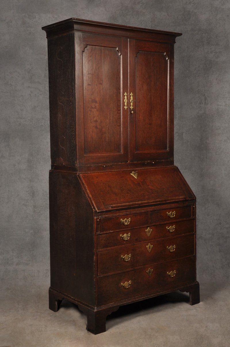 Early 18th Century Oak Bureau Bookcase