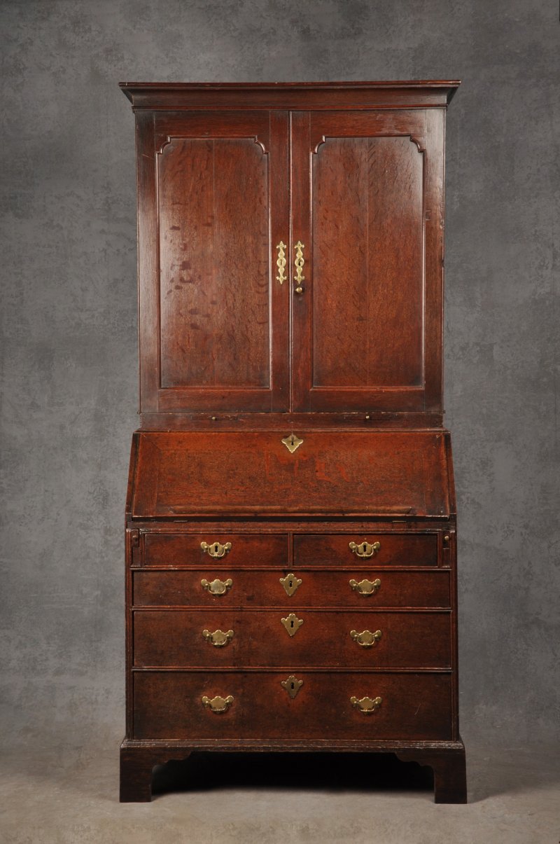 Early 18th Century Oak Bureau Bookcase