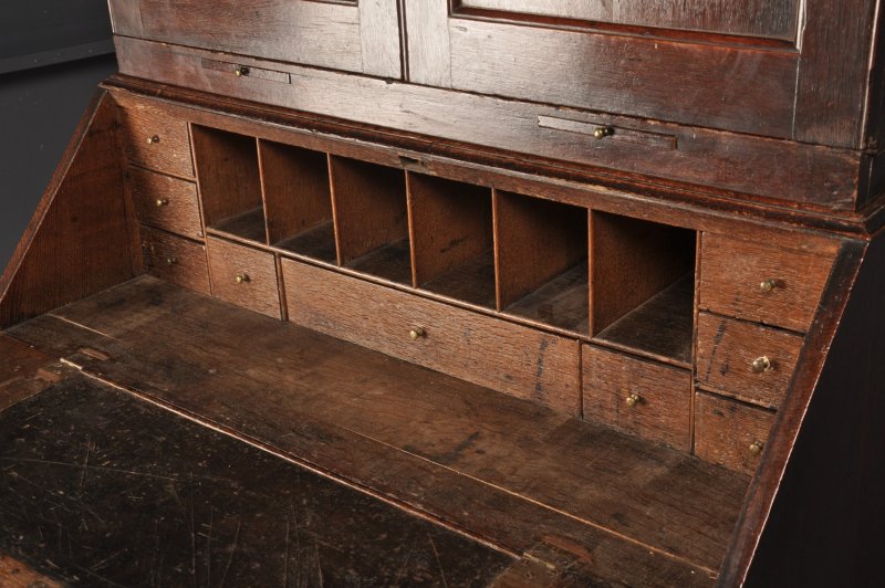 Early 18th Century Oak Bureau Bookcase