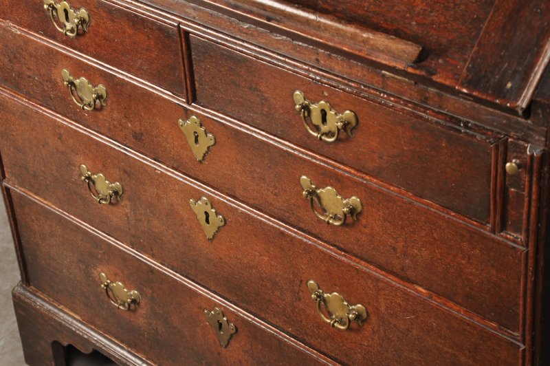 Early 18th Century Oak Bureau Bookcase