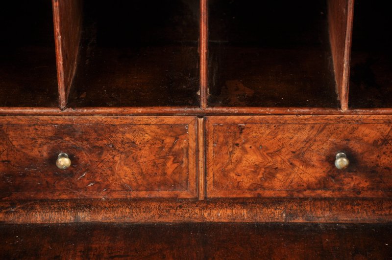Small Early 18th Century Burr Walnut Bureau