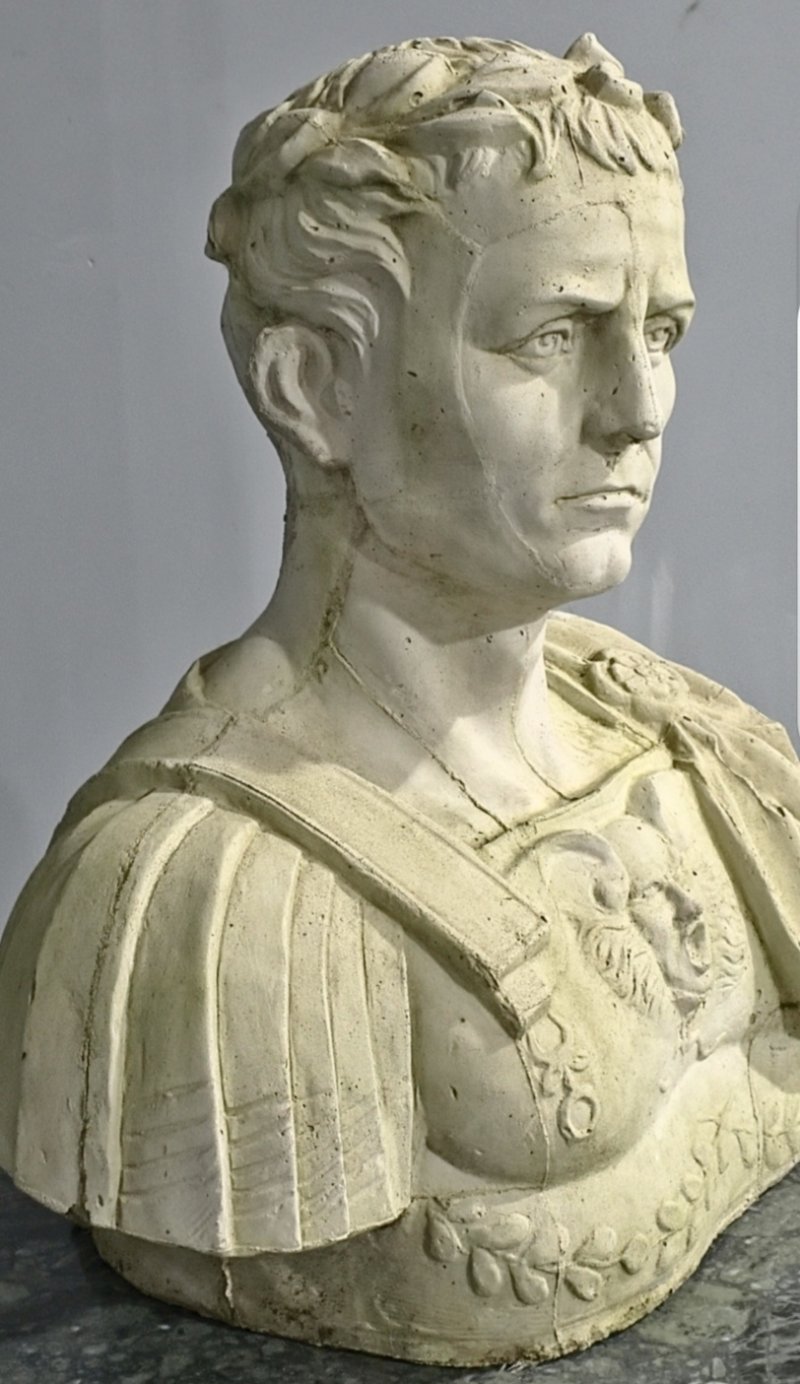 Large Stone Bust of Julius Ceasar
