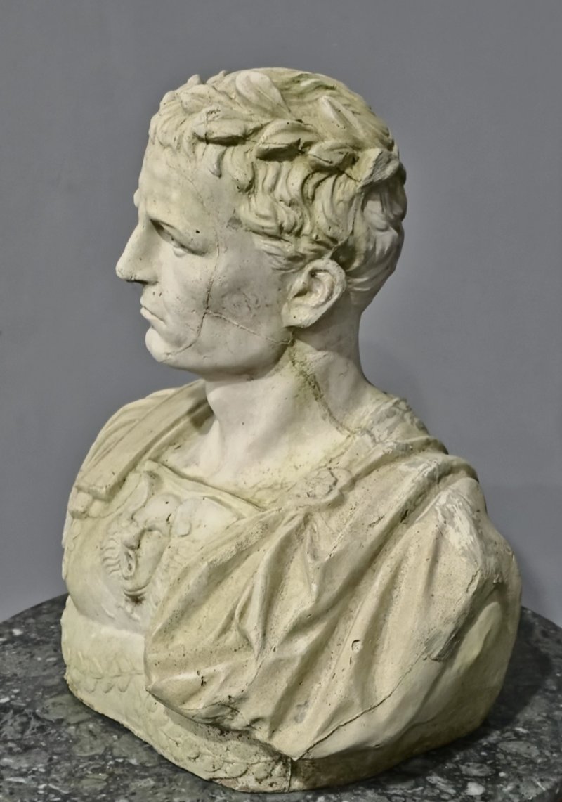 Large Stone Bust of Julius Ceasar
