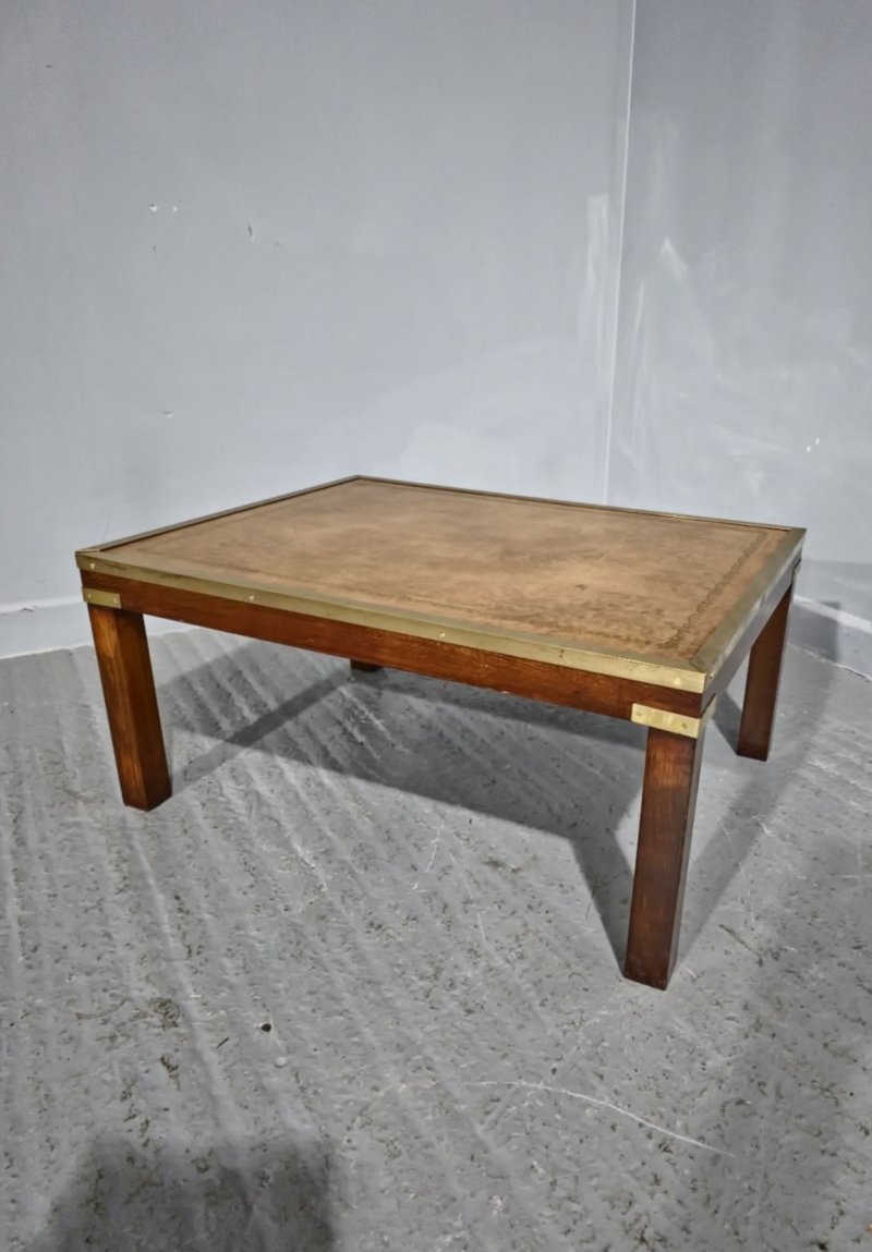 Very Good Mahogany Campaign Coffee Table
