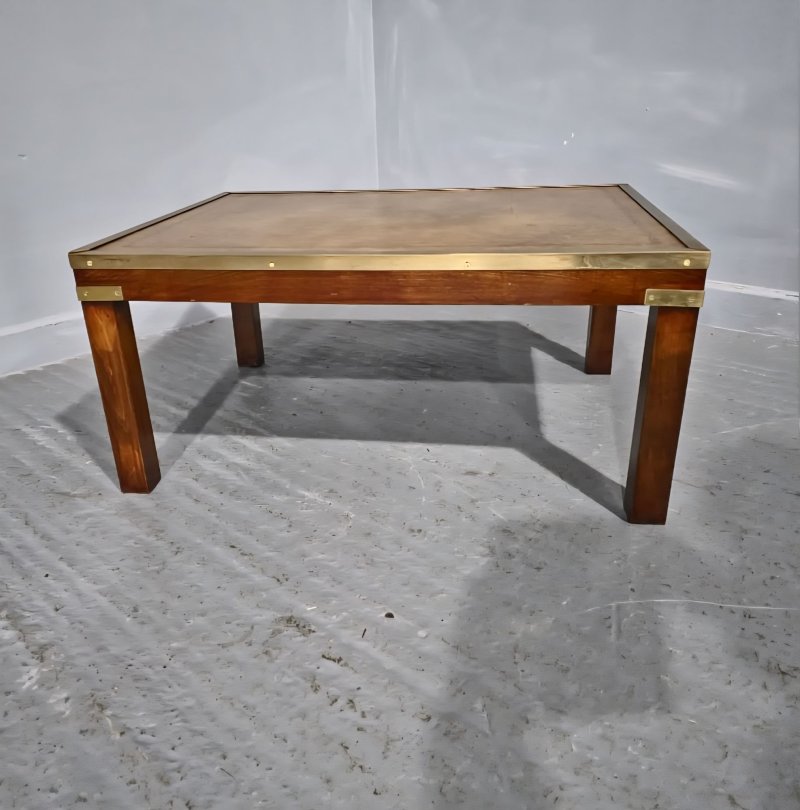 Very Good Mahogany Campaign Coffee Table