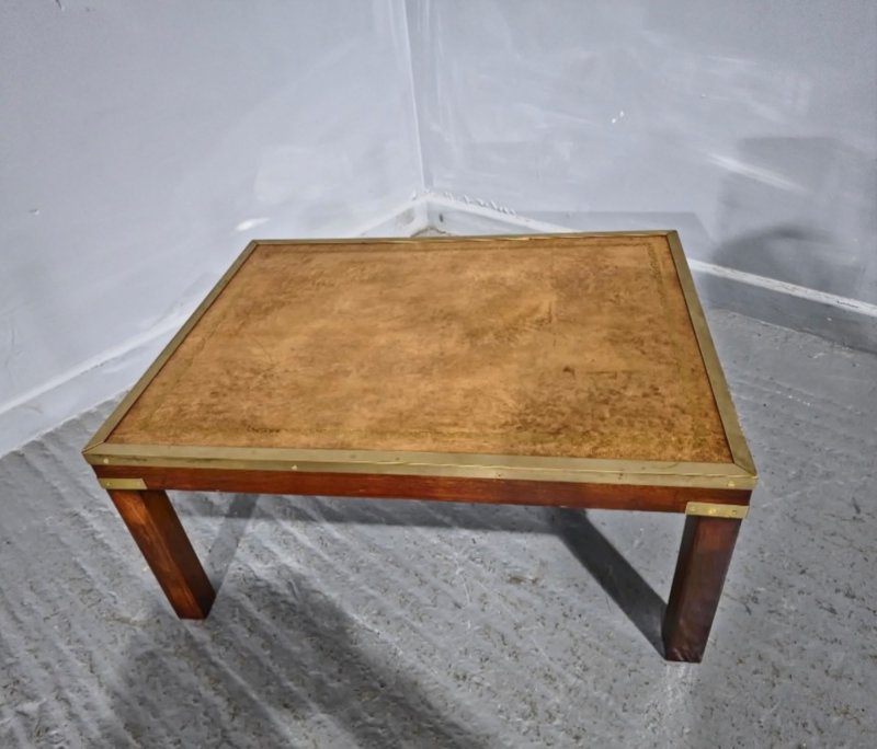 Very Good Mahogany Campaign Coffee Table