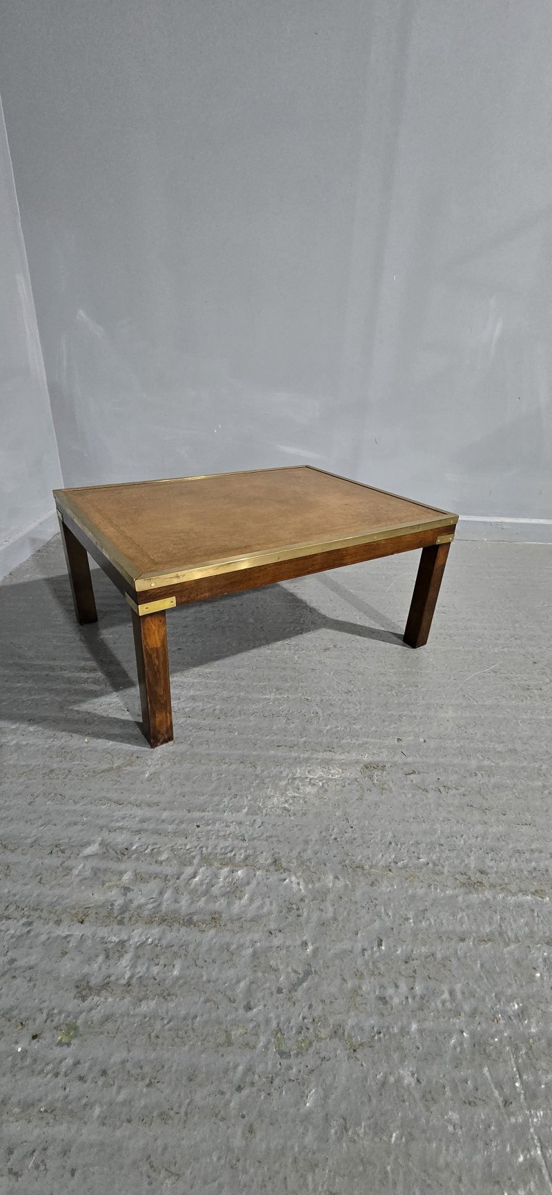 Very Good Mahogany Campaign Coffee Table