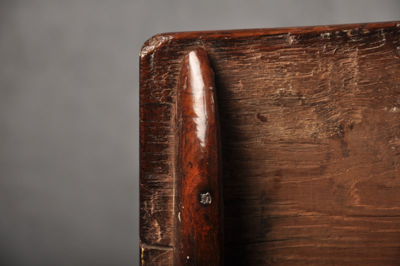 Rare 17th Century Stained Oak Coffer