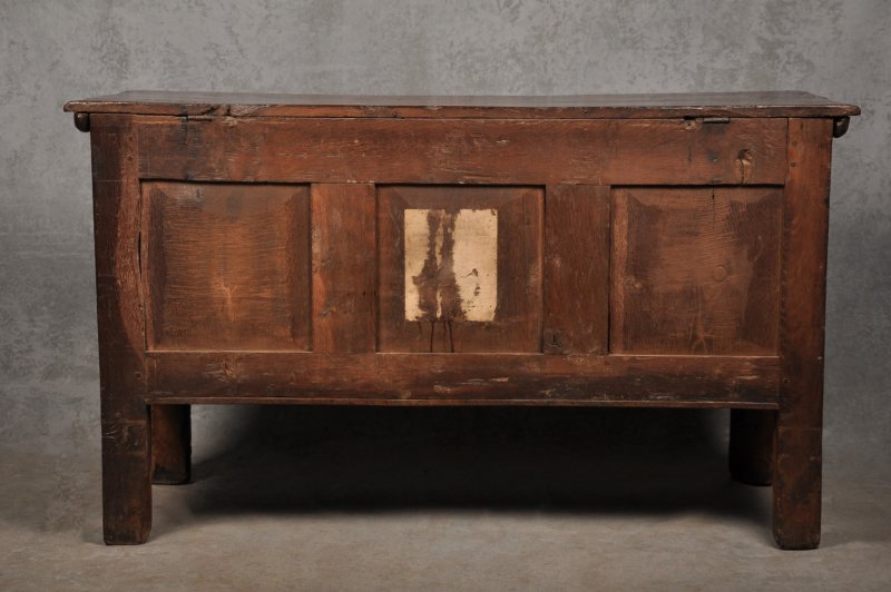 Rare 17th Century Stained Oak Coffer
