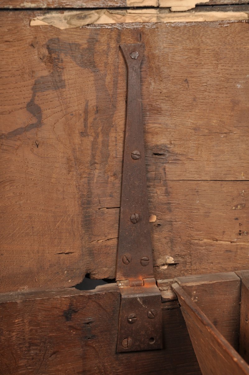 Rare 17th Century Stained Oak Coffer