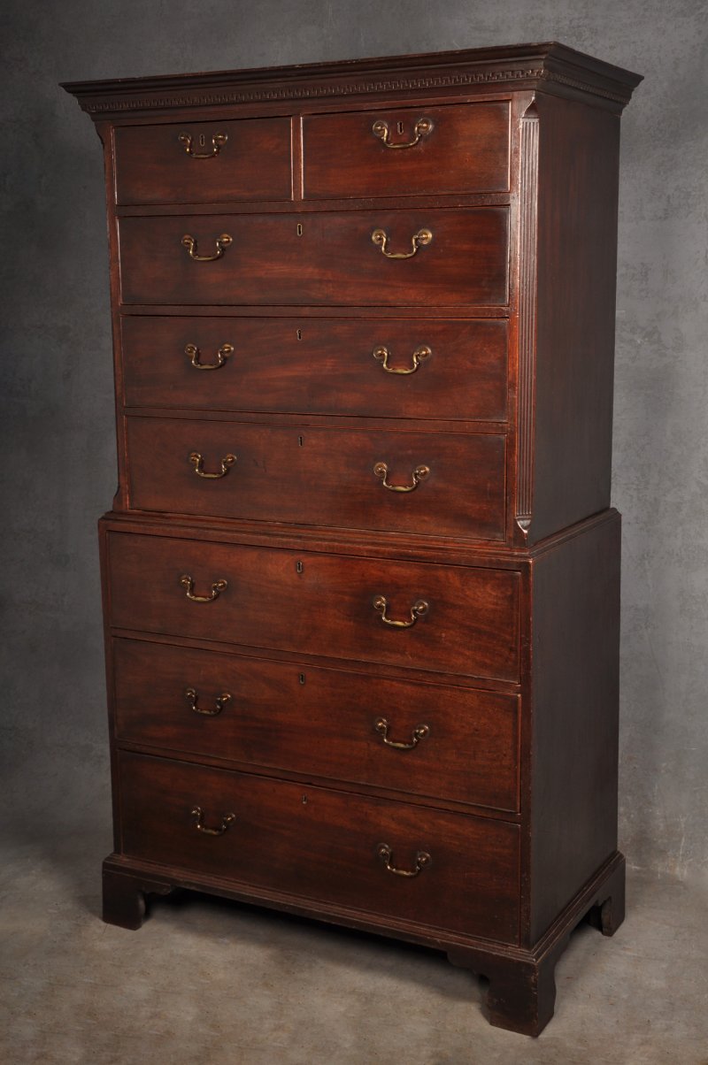 18th Century Mahogany Tallboy