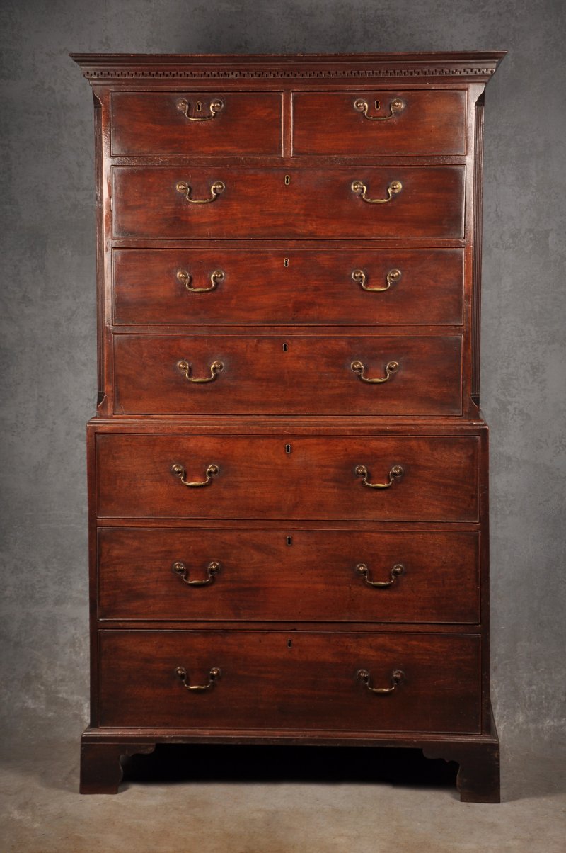 18th Century Mahogany Tallboy