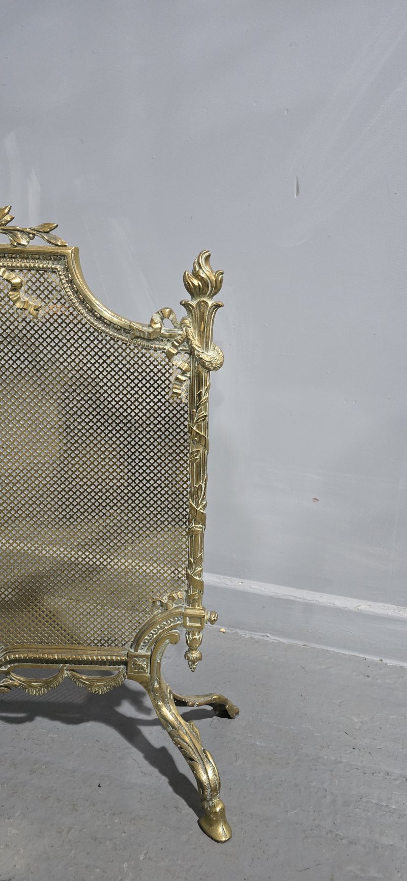 Victorian  Gilt Brass Fire Guard