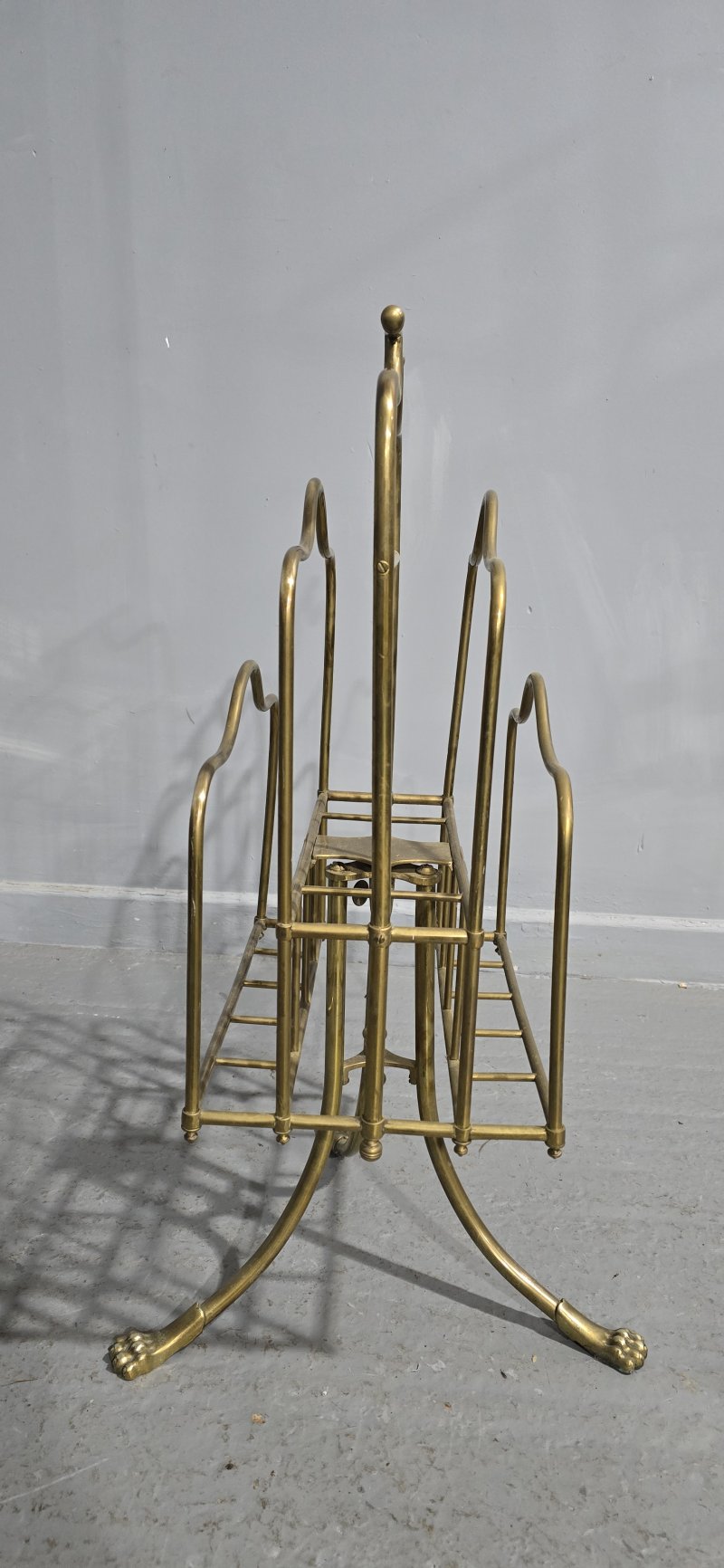 Victorian Brass Revolving Magazine Stand