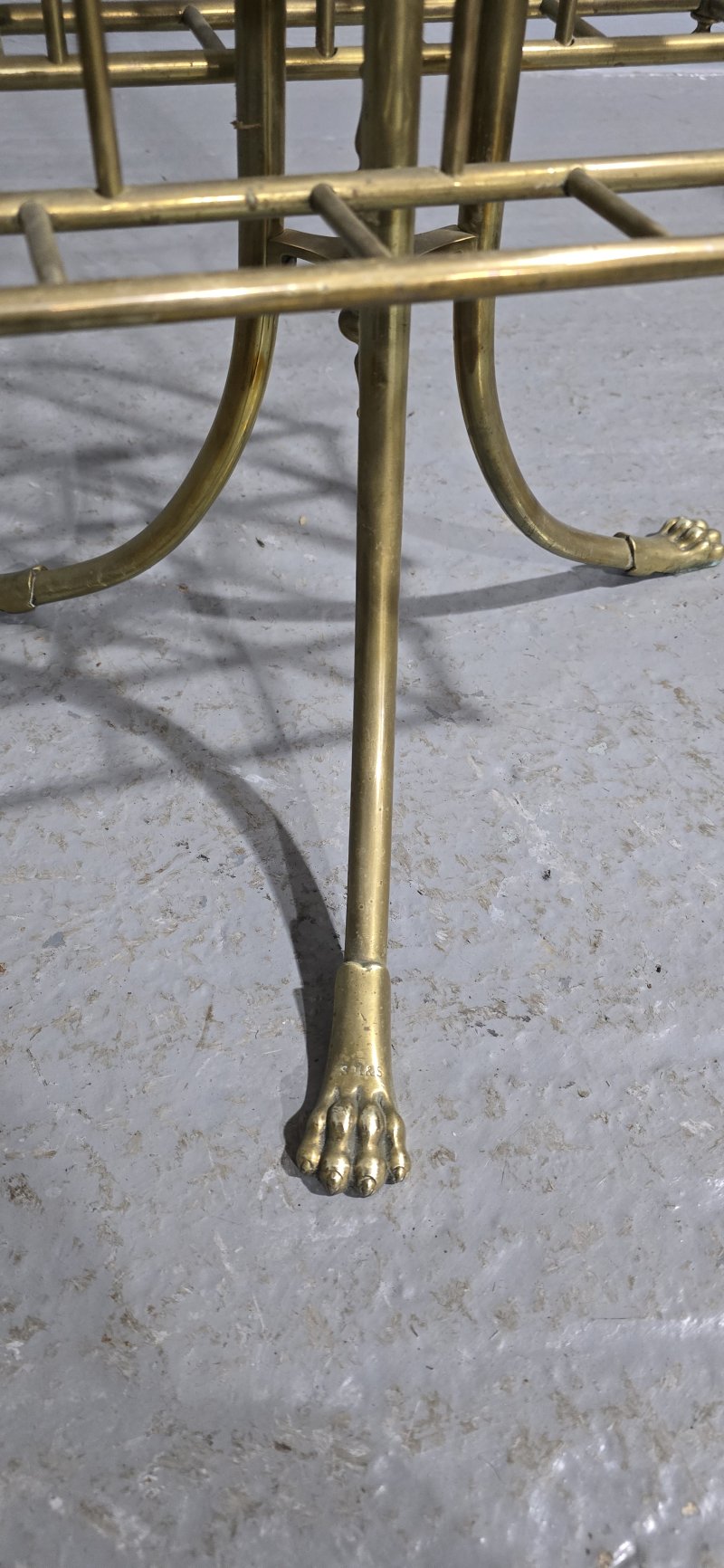 Victorian Brass Revolving Magazine Stand