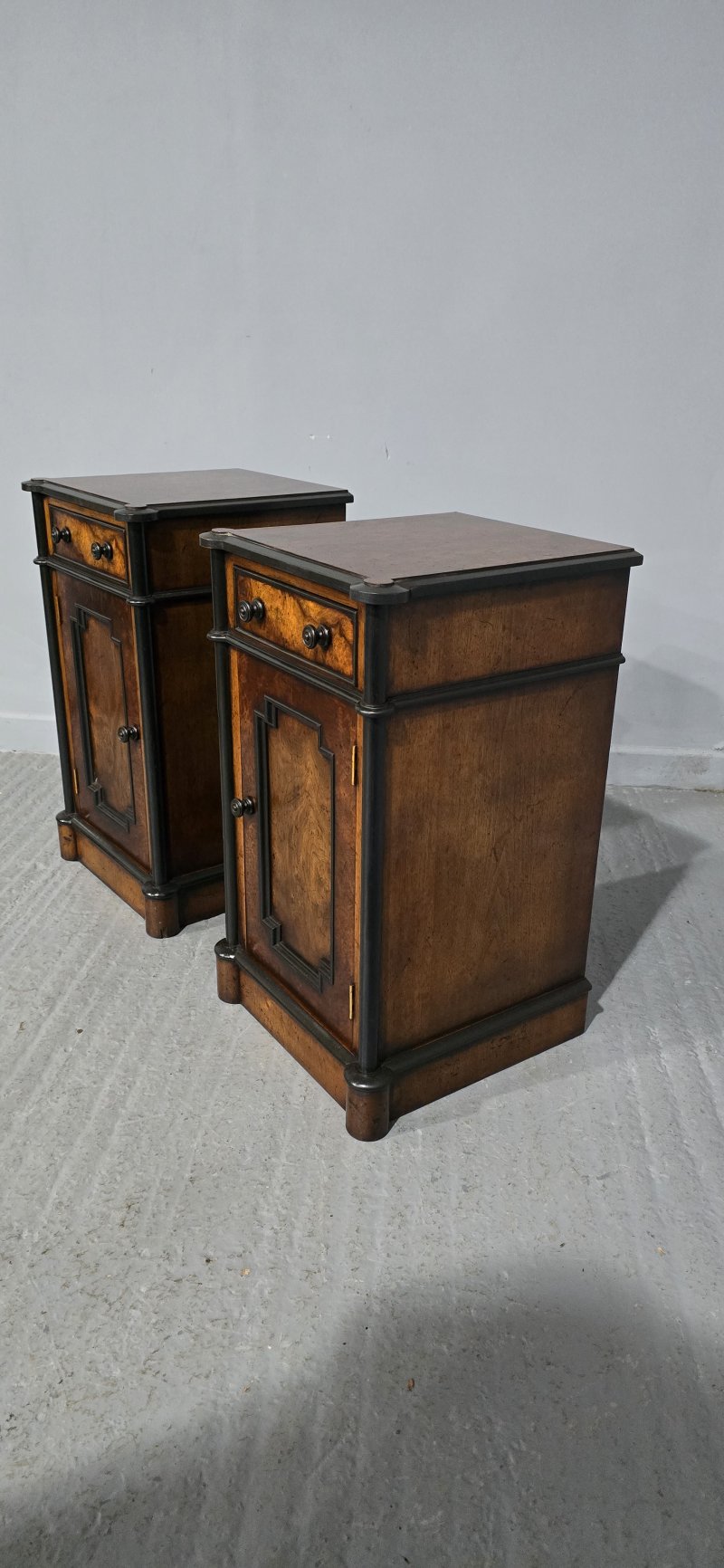 Fabulous Burr Walnut Bedside Cabinets