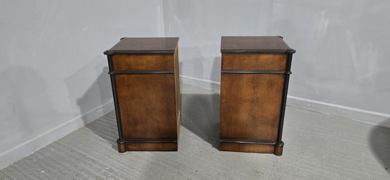 Fabulous Burr Walnut Bedside Cabinets
