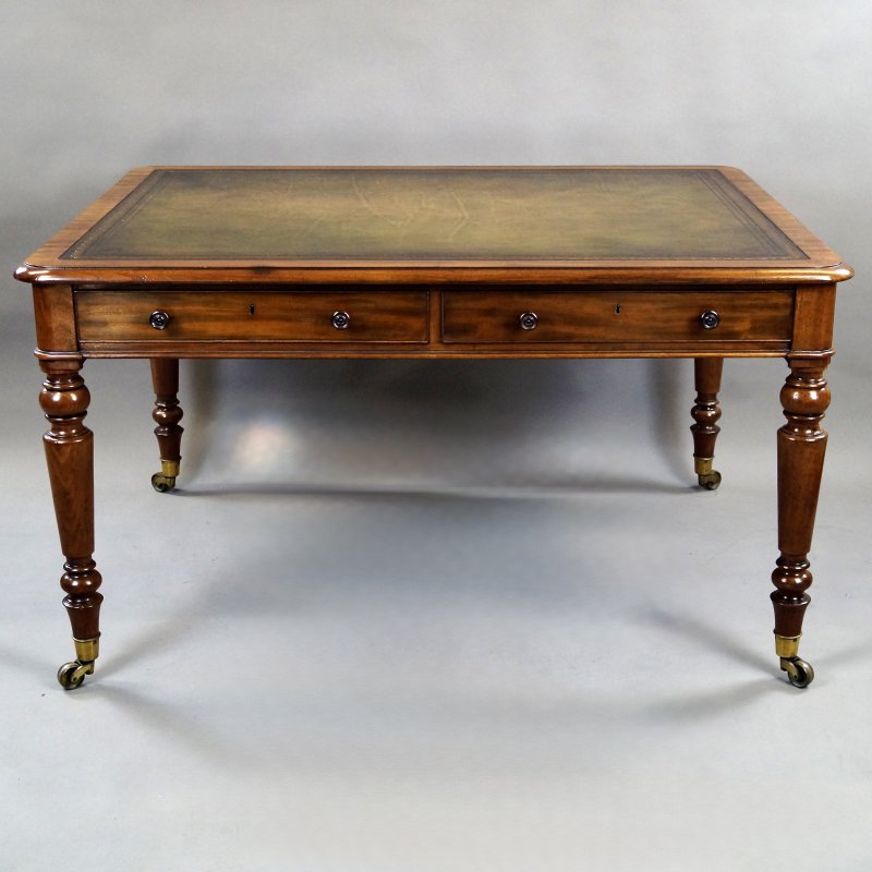 A Quality Mahogany Partners Writing Table