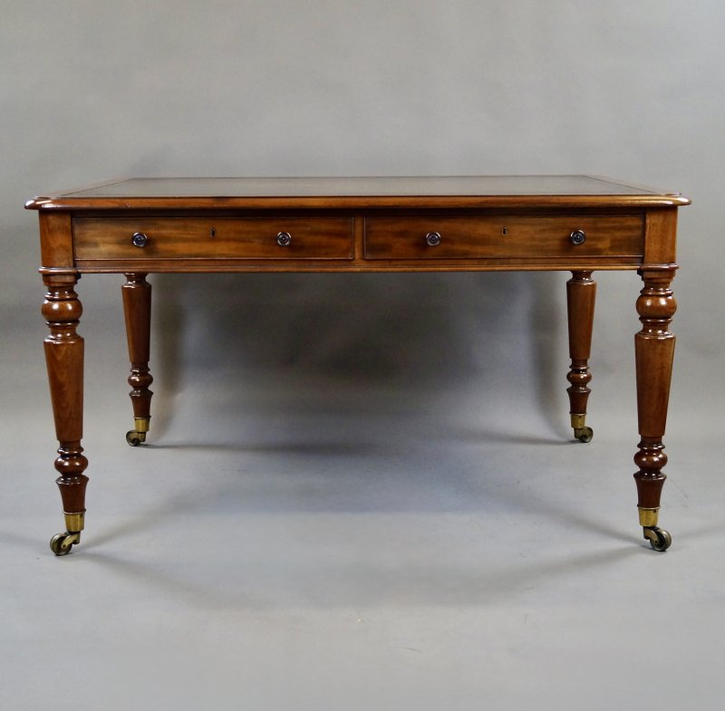 A Quality Mahogany Partners Writing Table