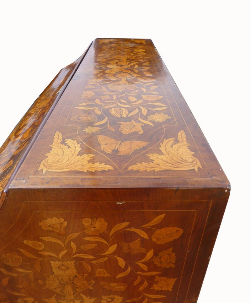 18th Century Dutch Marquetry Bureau