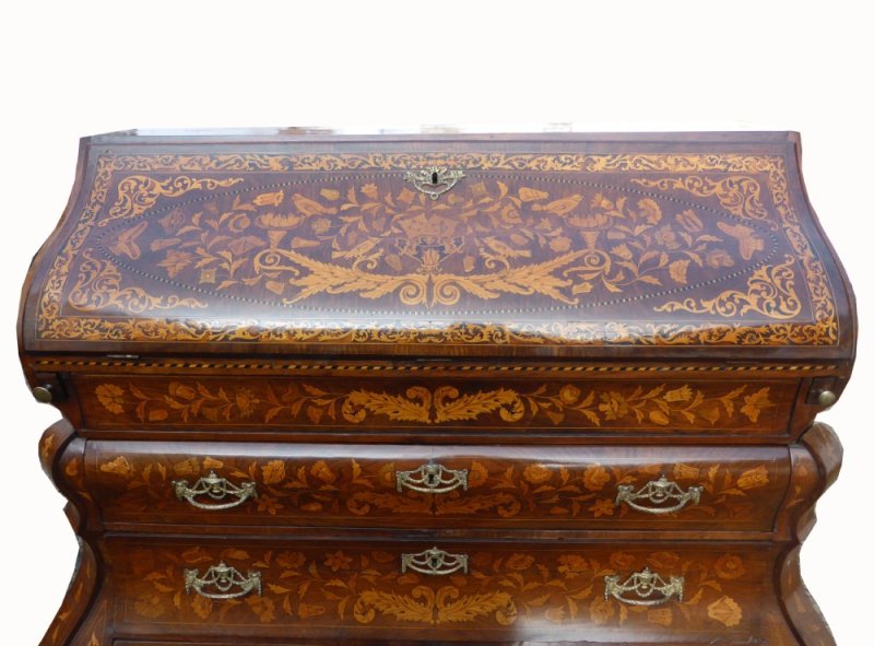 18th Century Dutch Marquetry Bureau
