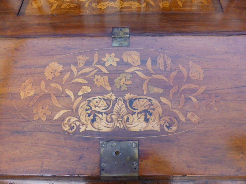 18th Century Dutch Marquetry Bureau