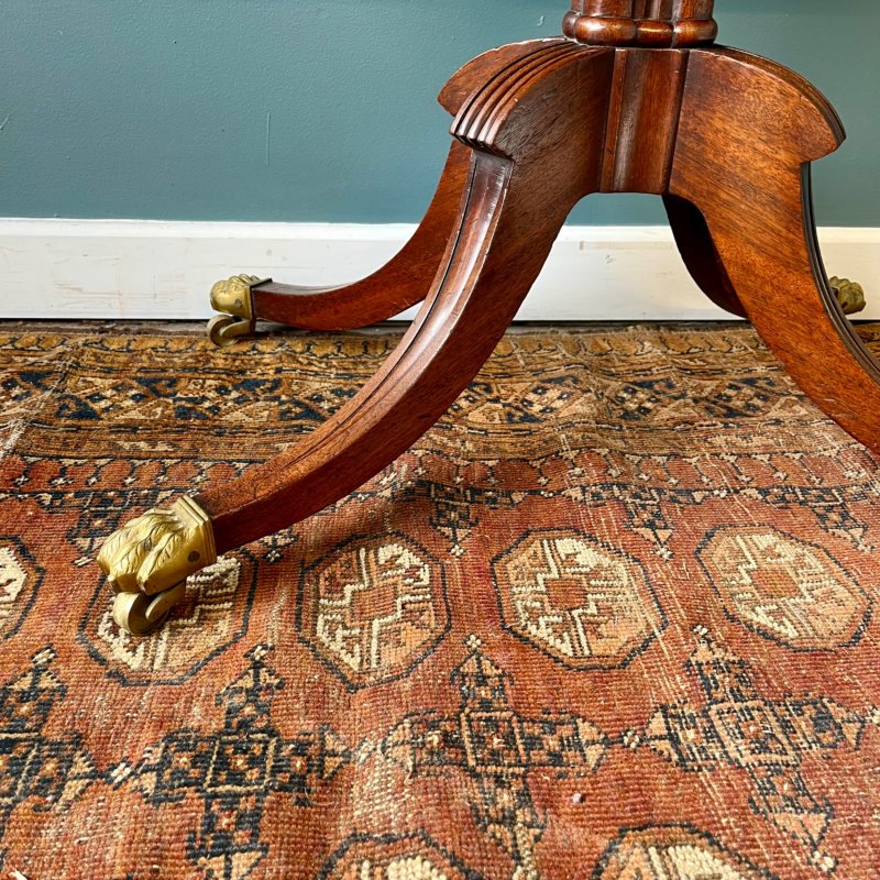 19th Century Mahogany Fold Over Card Table