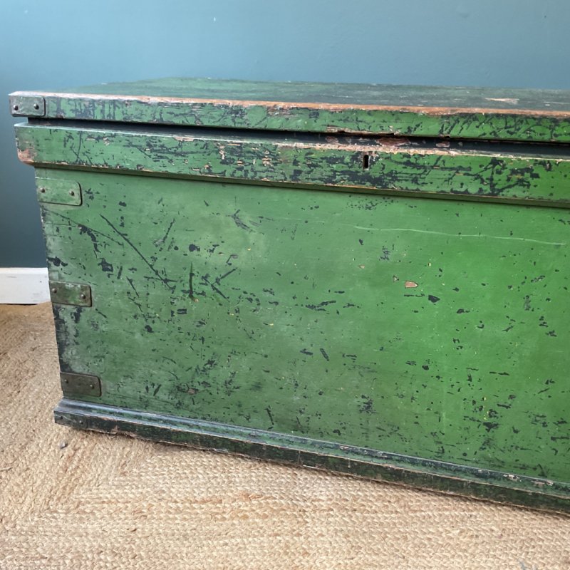 19th Century Painted Trunk