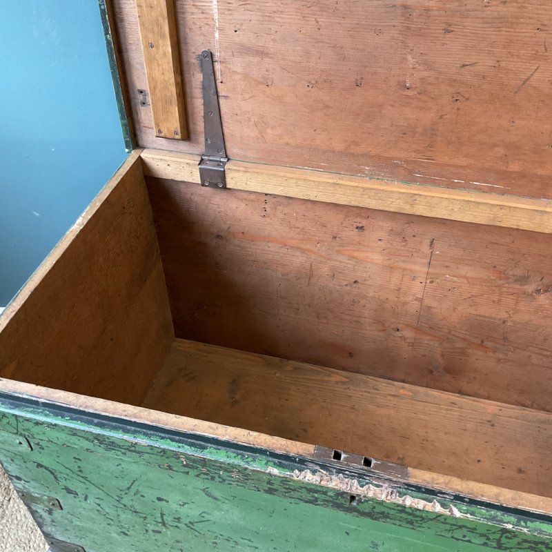 19th Century Painted Trunk