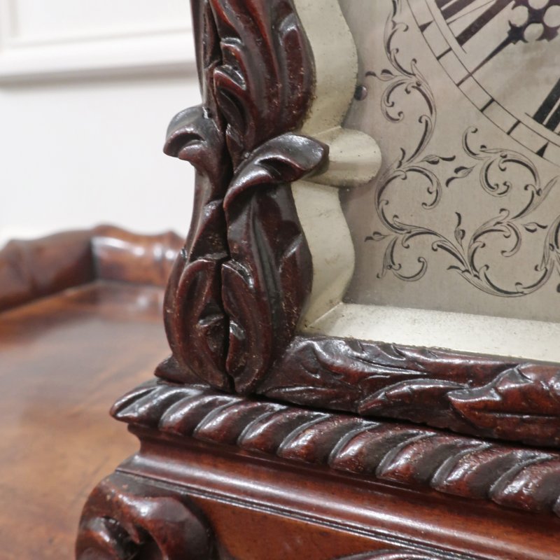 Early Victorian Mahogany Library Clock
