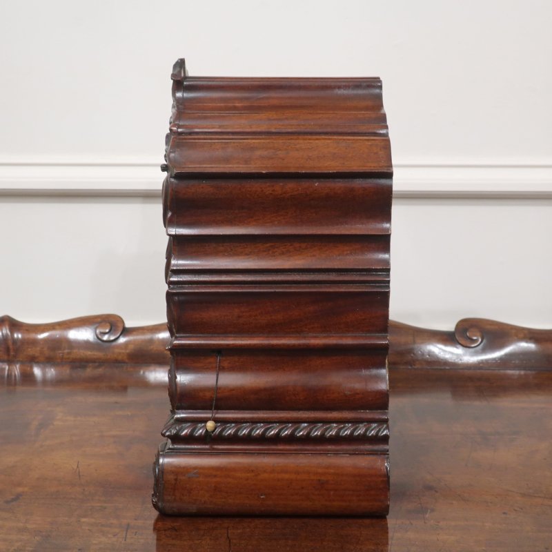 Early Victorian Mahogany Library Clock