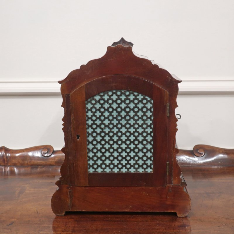 Early Victorian Mahogany Library Clock