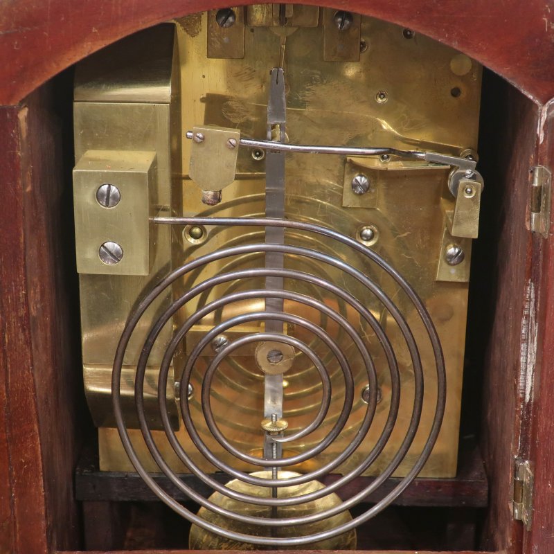 Early Victorian Mahogany Library Clock
