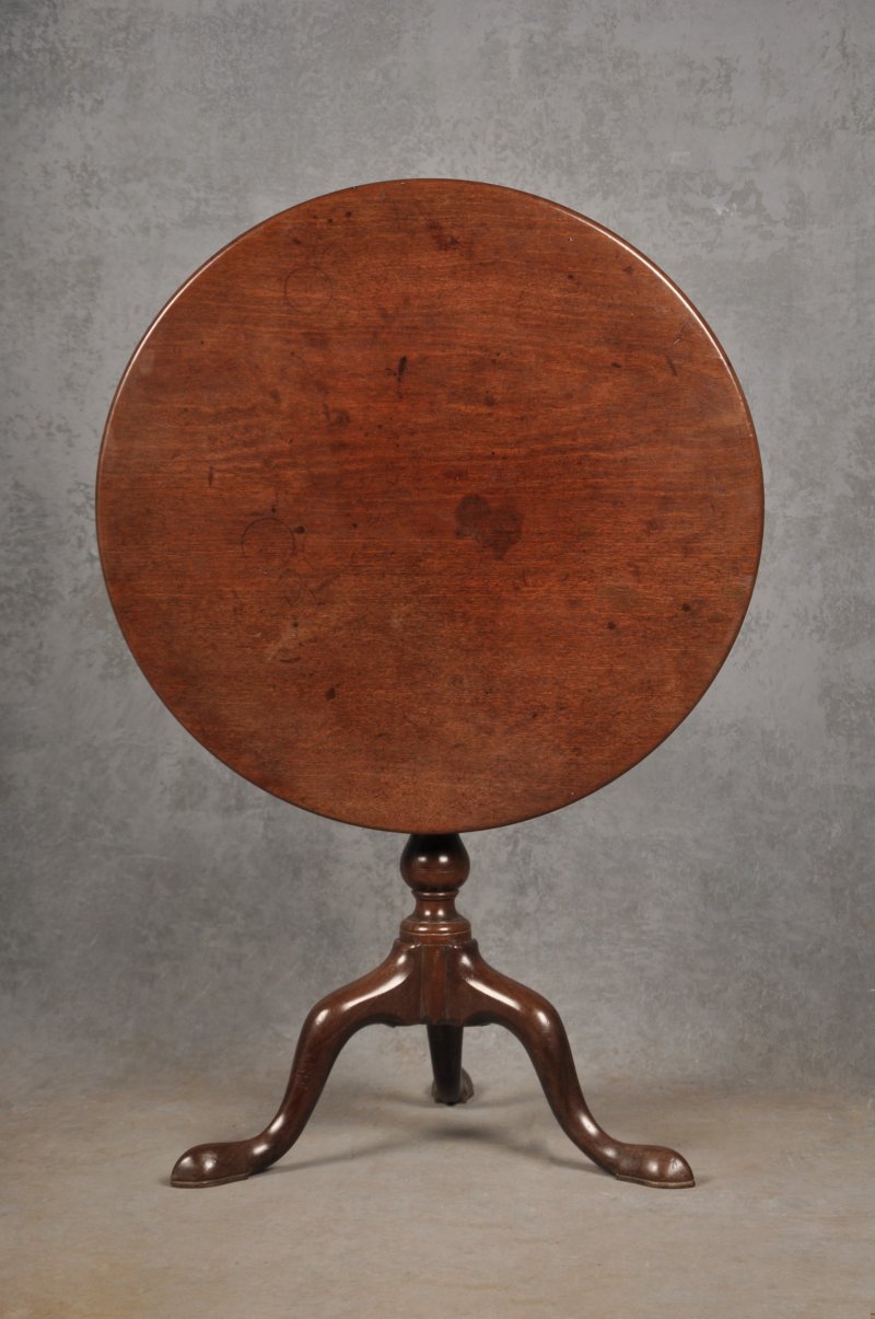 18th Century Mahogany Tripod Table