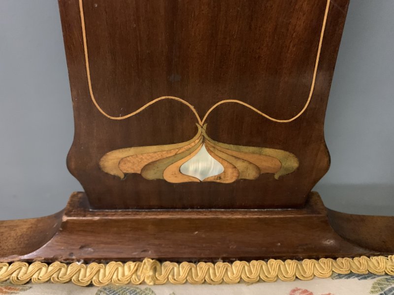 Art Nouveau Inlaid Mahogany Chair