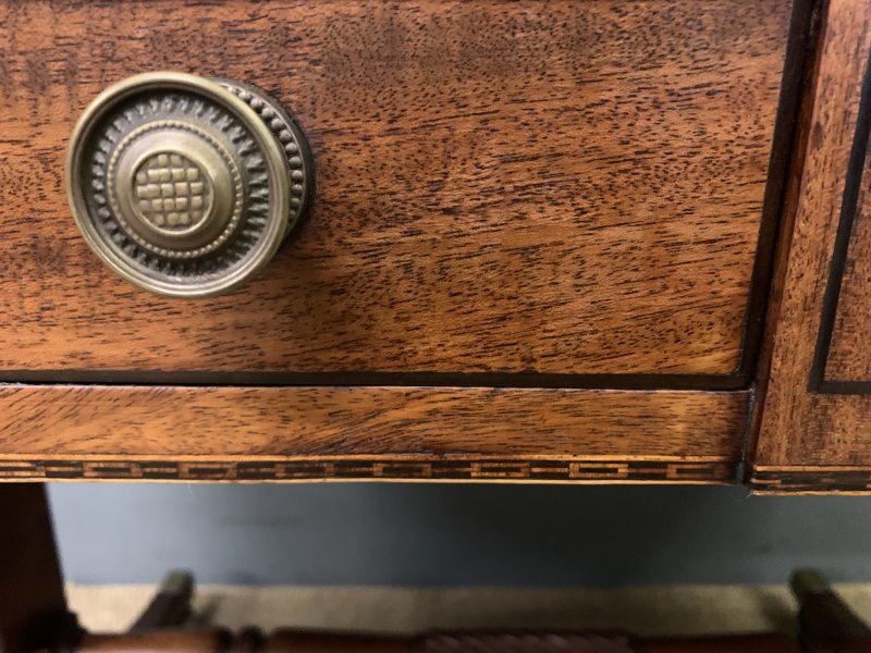 Regency Period Ebony Inlaid Mahogany Sofa Table