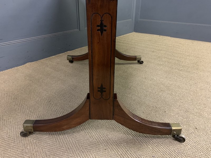 Regency Period Ebony Inlaid Mahogany Sofa Table