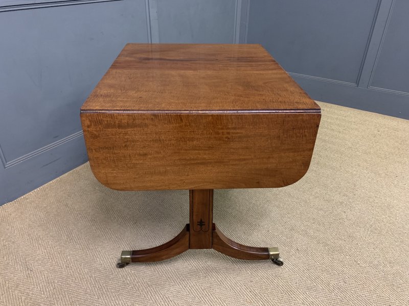 Regency Period Ebony Inlaid Mahogany Sofa Table
