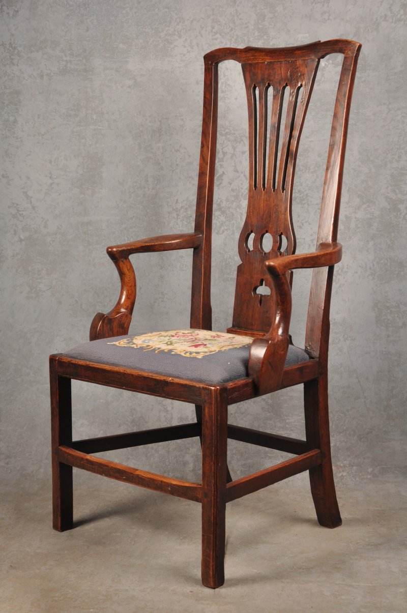 18th Century Elm Country Armchair
