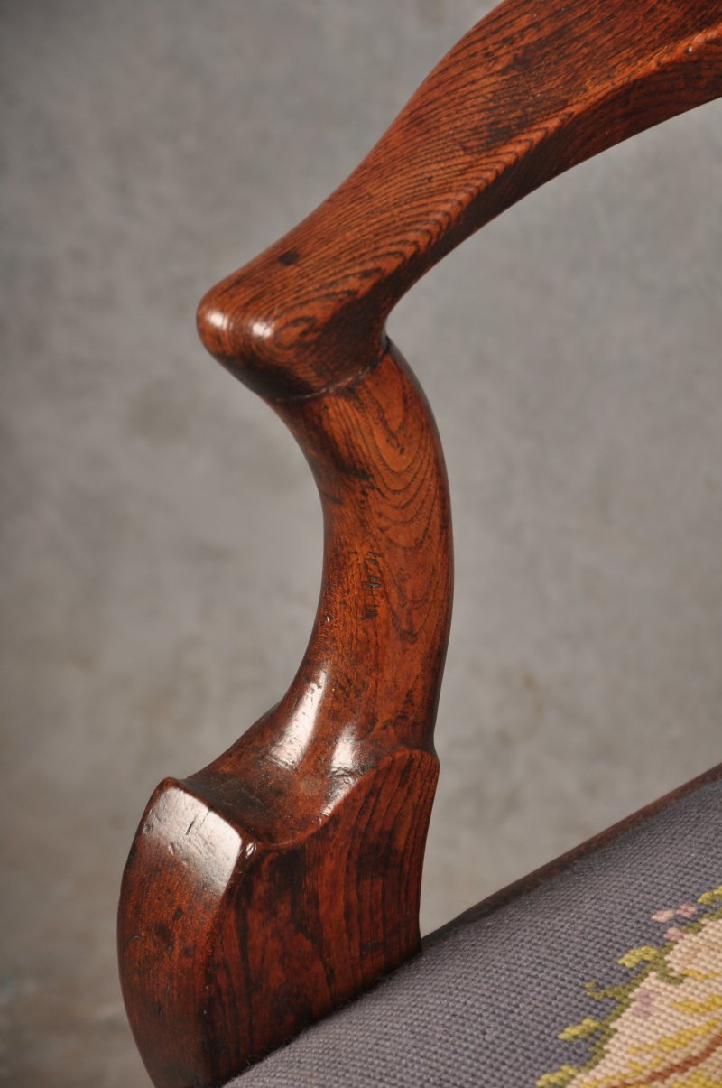 18th Century Elm Country Armchair