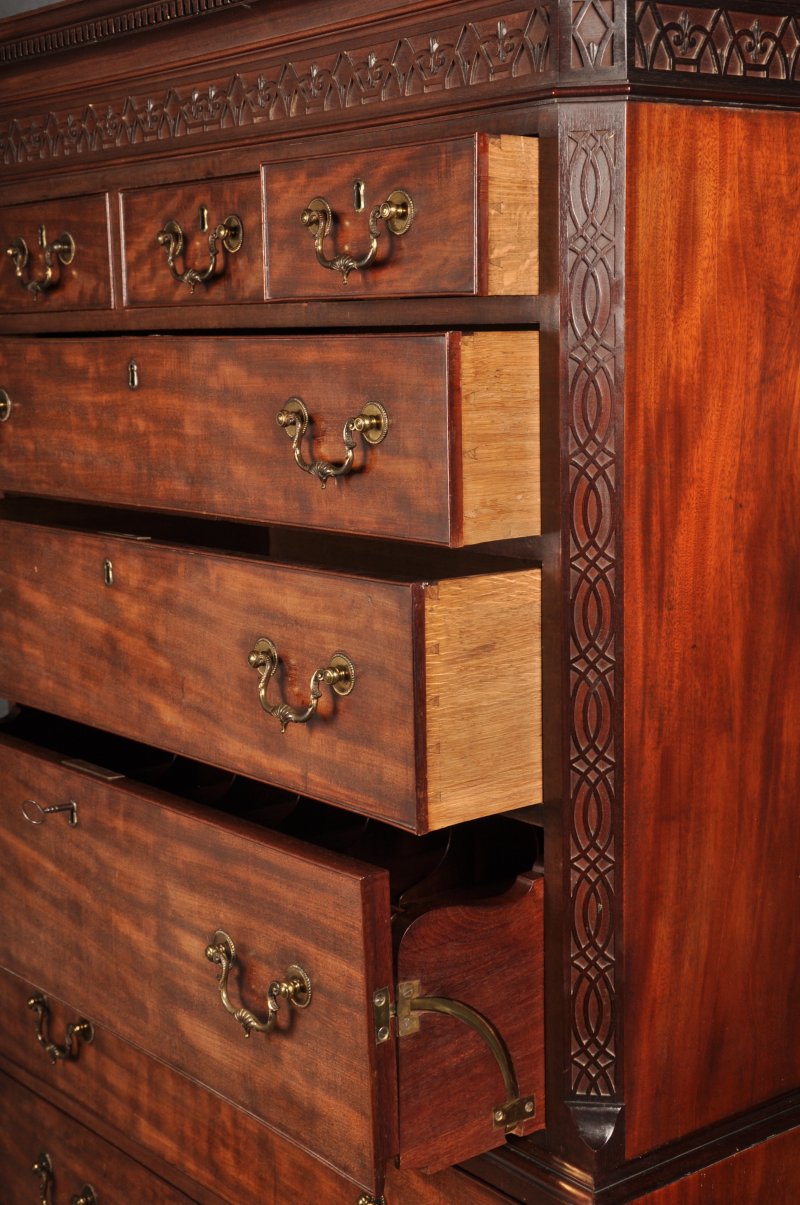 Fine 18th Century Mahogany Secretaire Tallboy