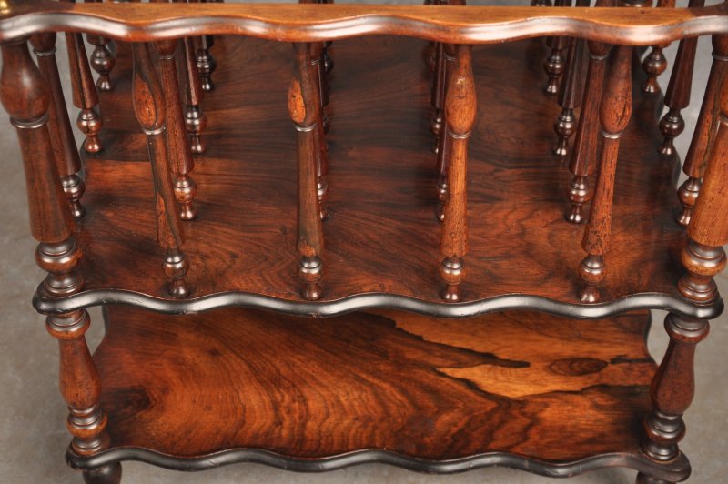 Fine Early 19th Century Rosewood Canterbury