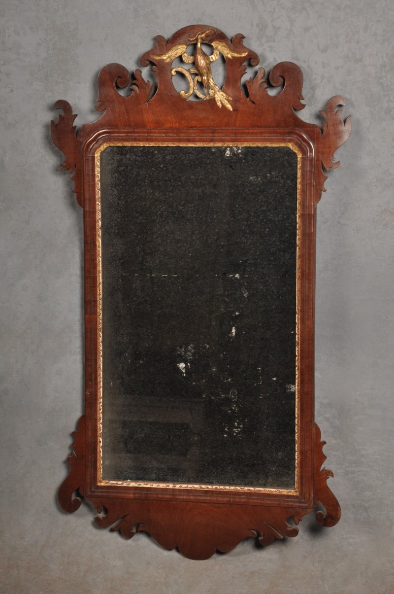 18th Century Mahogany Chippendale Mirror