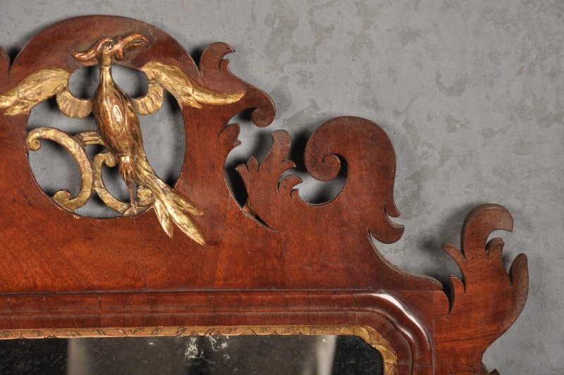 18th Century Mahogany Chippendale Mirror
