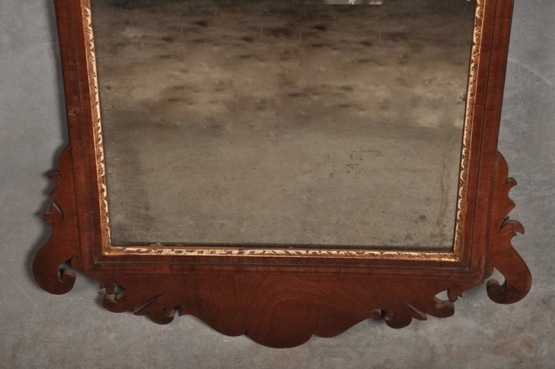 18th Century Mahogany Chippendale Mirror