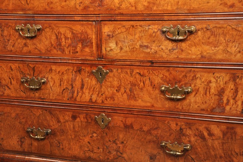 Fine Early 18th Century Walnut Secretaire Cabinet