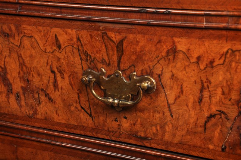Fine Early 18th Century Walnut Secretaire Cabinet